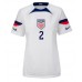 Camiseta Estados Unidos Sergino Dest #2 Primera Equipación para mujer Mundial 2022 manga corta